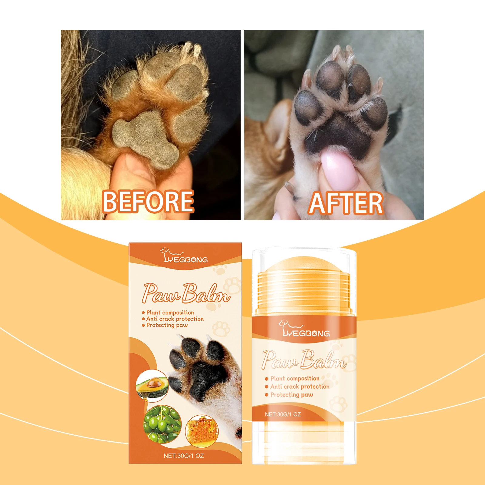 YEGBONG Paw Balm �����̿� �� ����� ���� ���� ���� �ɾ�, ������ ������ �����ϴ� �ֿϵ��� ���� �߿� �� ũ��
