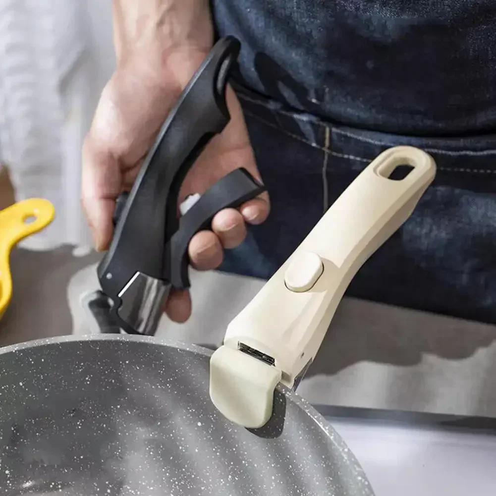 Universal Removable Pan Pot Handle Outdoor Tableware Detachable Replacement Clip Hand Grip Kitchen Accessories