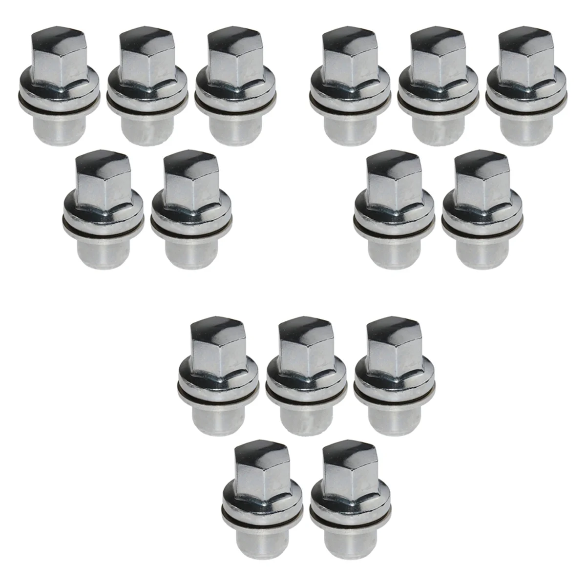 

15pcs RRD500290 Wheel Nut Cap for Land Rover Discovery 3 4 Range Rover L322 Sport 2004-2009 Hub Screw