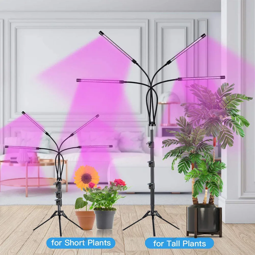 USB Plant LED Growth Lamp Full-Spectrum Hydroponics Bulb Timing Dimming Indoor Plants Lamp Flower Phytolamp Greenhouse Light