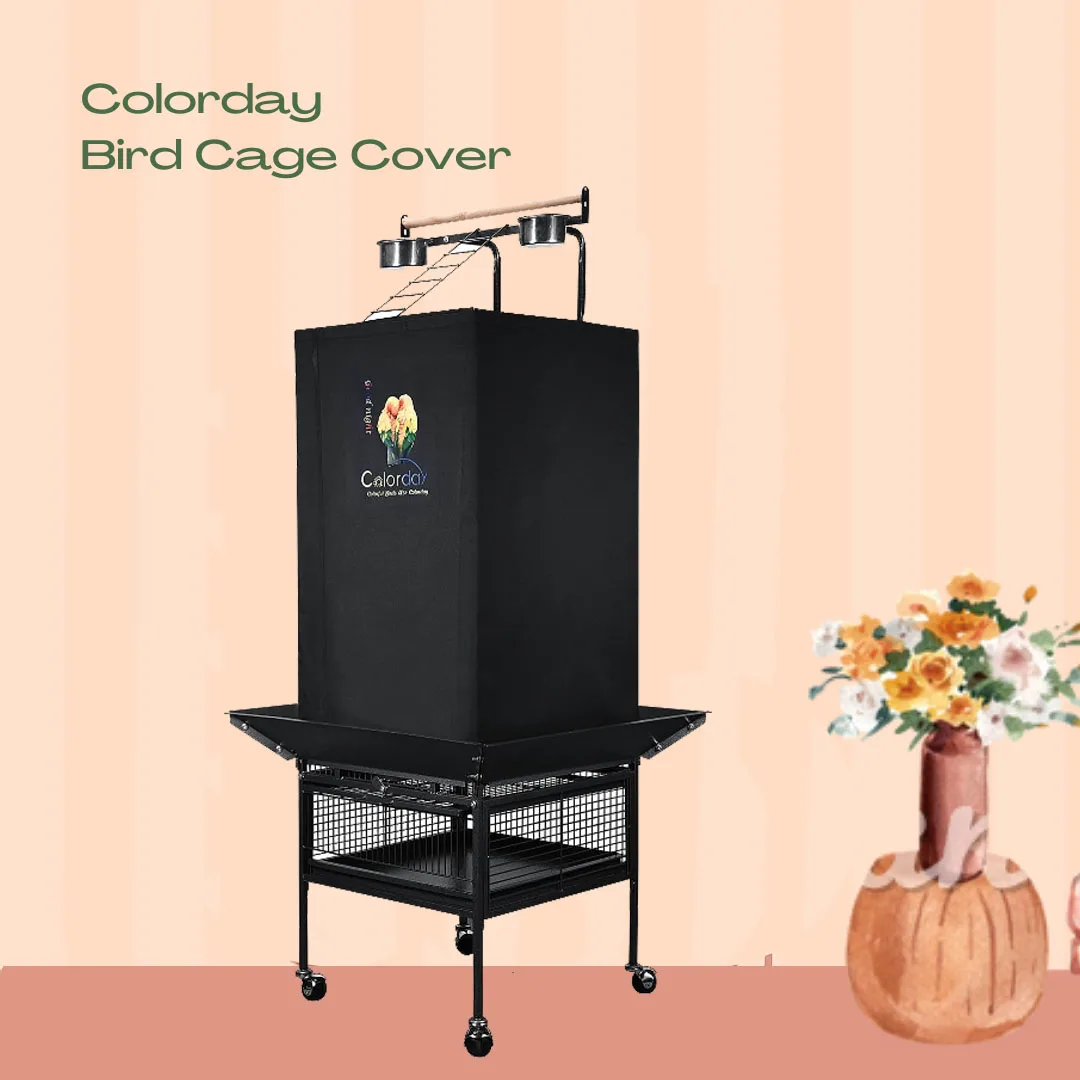 BirdCageCoverGoodNightBlackLargeUniversalBlackoutBreathable