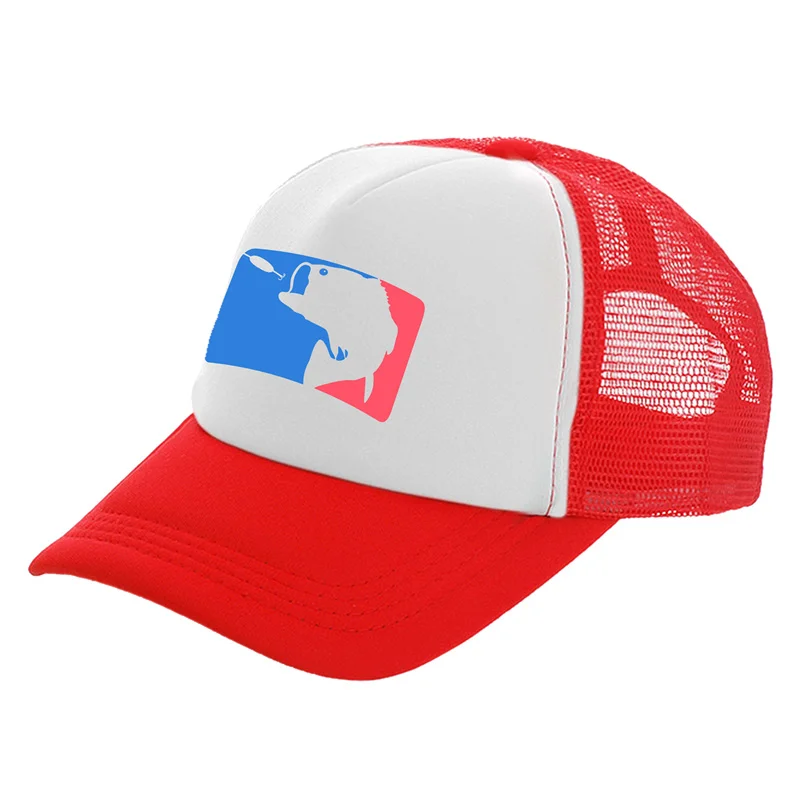 Hecht Fisch Jagd Trucker Cap Coole Männer Hecht Angeln Hut Baseball Caps Sommer Unisex Mesh Net Caps MZ-236 – Detail 3