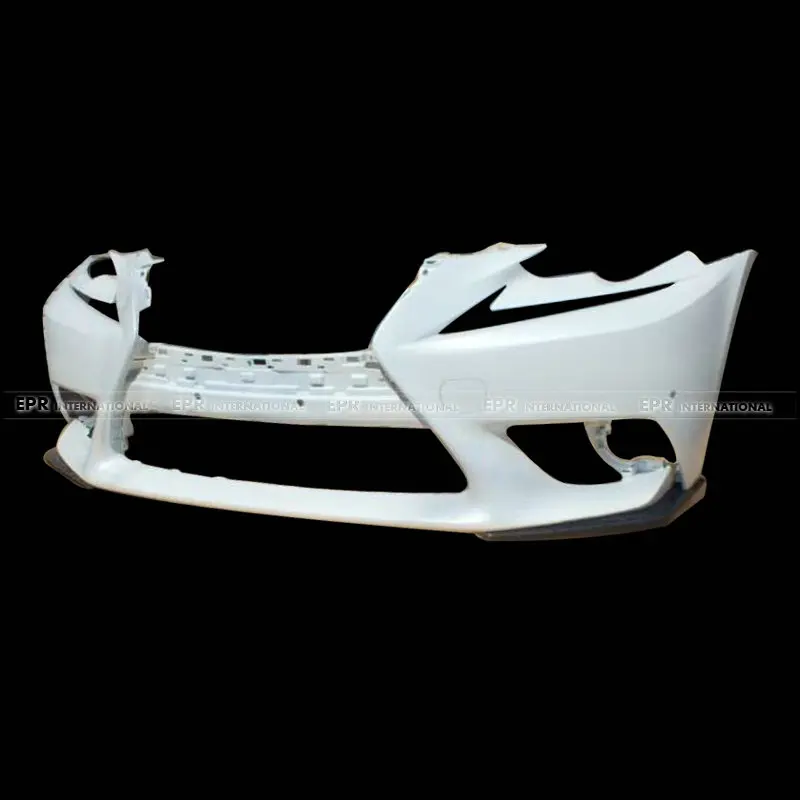 Car-styling Carbon Fiber JDM Style Front Lip Glossy Fibre Bumper Body Kit(Non F-Sport Front bumper) For Lexus IS250 IS350 14-16
