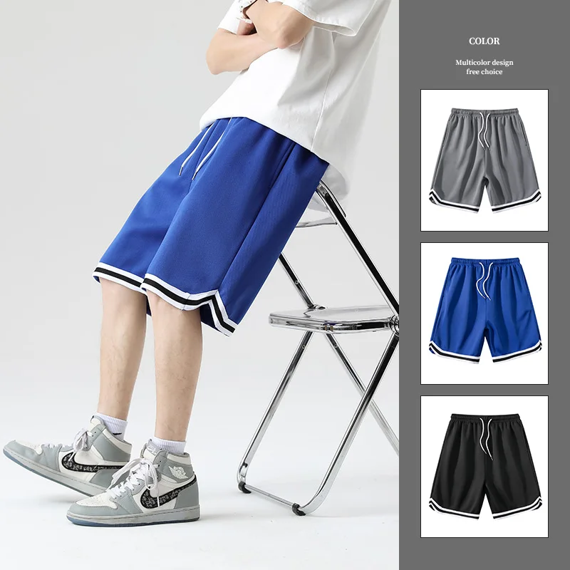 2023 New Summer Men's Shorts Thin Boys' Capris Good Quality Trendy Pants Casual Pants Basketball Pants Breathable 1
