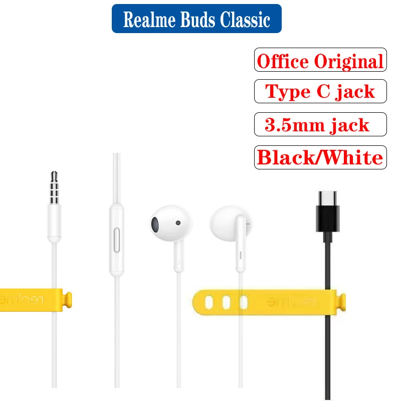 Realme Buds Classic Wired Earphone Type C In-Ear Headset