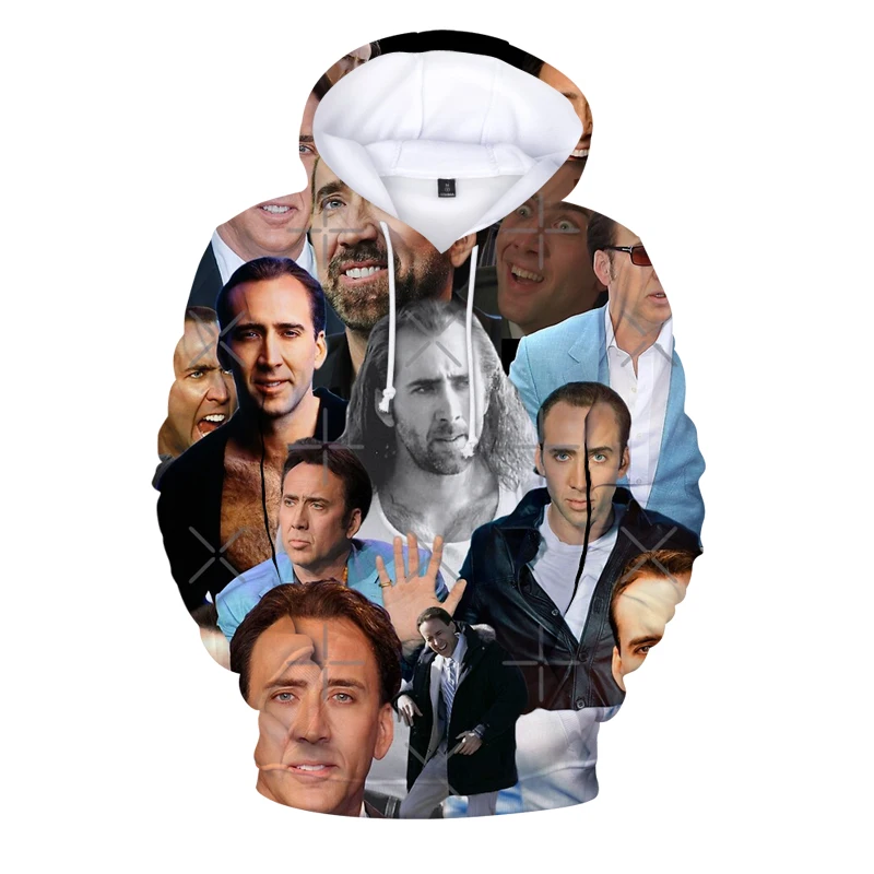 

Cartoon Nicolas Cage Actor 3D Print Hoodies Sweatshirts Boys/Girls Casual Sweatshirt Adult/Child Nicolas Cage Actor Pullovers