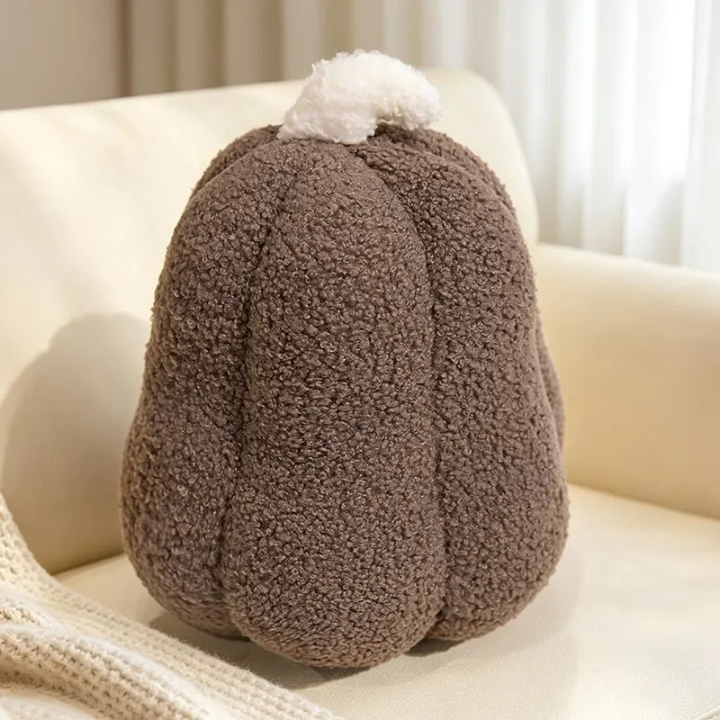 귀여운 호박 모양 플러시 쿠션, 소파, 거실, 창문, 침실 장 쿠션, 솜 충전 포함