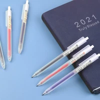 3-5pcs Retractable Gel Pens Set Black/Red/Blue Ink Ballpoint 0.5mm Quick Drying Business Signature Fine Point Writing Supplies 5