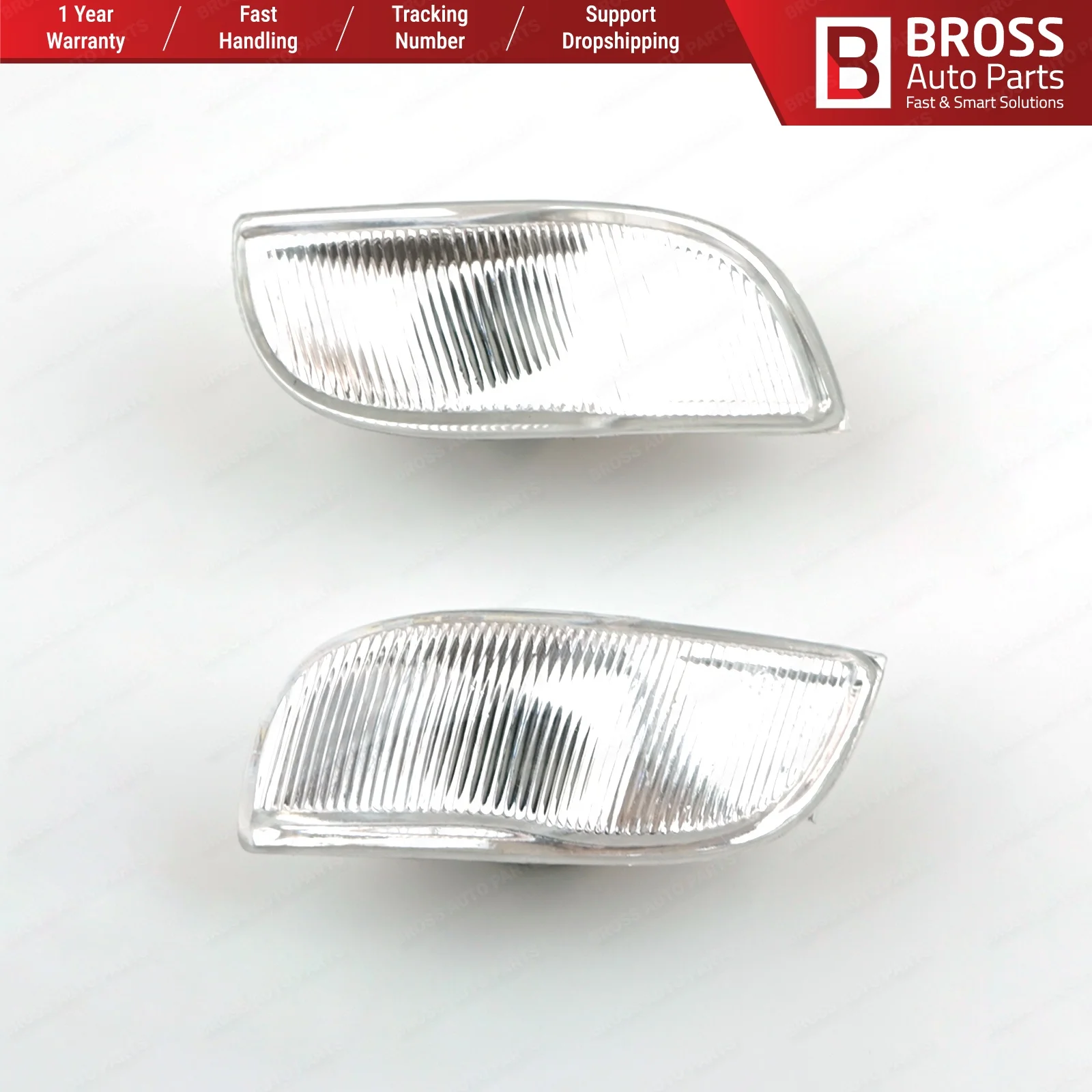 Индикатор бокового зеркала Bross BSP626 правая и левая линза 261653175R 261600977R для Renault Symbol MK3