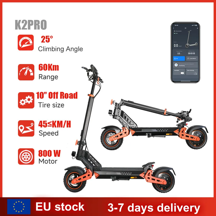 Trottinette électrique adulte K2Pro, autonomie 60 km, vitesse maximale 45 km/h, moteur 1200W, batterie 48V 15AH, pneus tout-terrain 10 pouces, pliable. 1 Trottinette électrique adulte K2Pro, autonomie 60 km, vitesse maximale 45 km/h, moteur 1200W, batterie 48V 15AH, pneus tout-terrain 10 pouces, pliable. 1