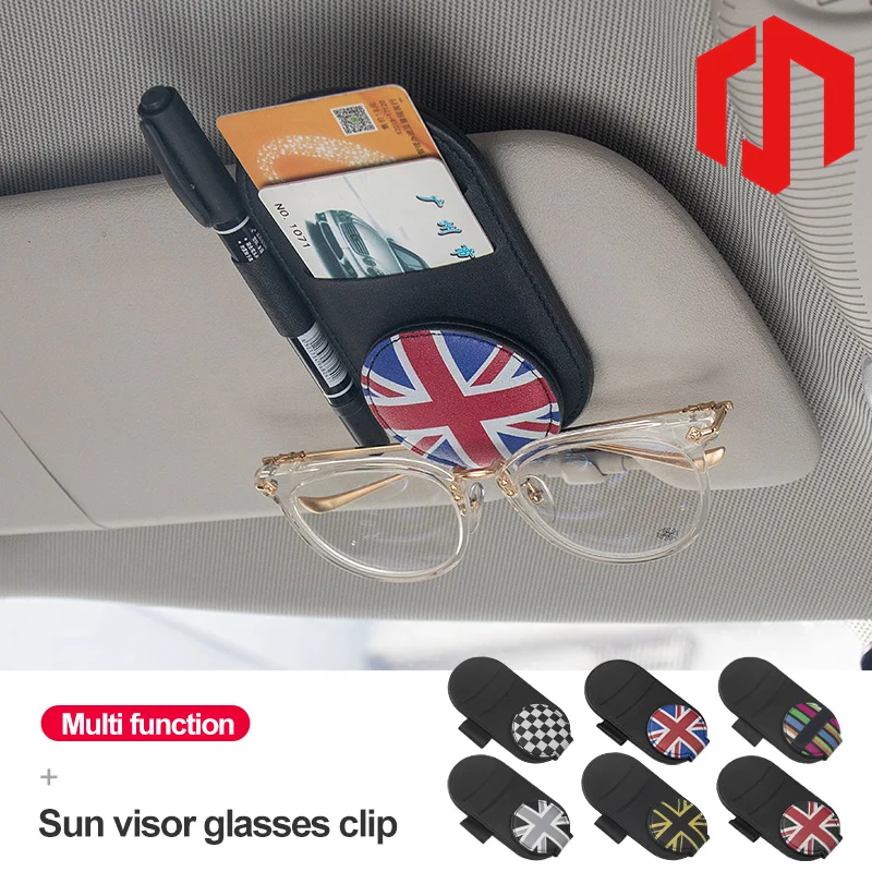 Clip Multifunzione Per Occhiali Da Auto Etoper 2 Pezzi Porta Occhiali Auto, In Pelle Portaocchiali Auto - Foto 10