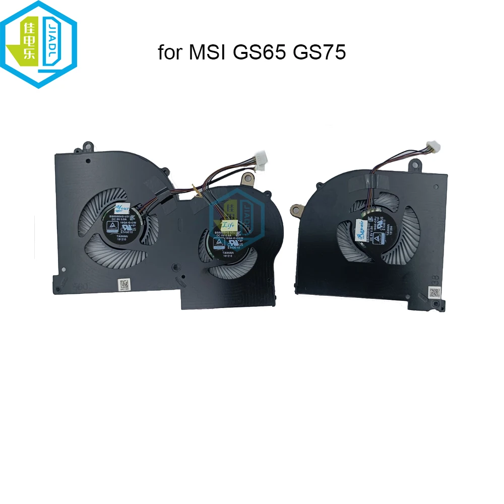 Computador Cpu Ventiladores de Refrigeração Gpu Ventilador Vga Cooler Bs5005hs-u3i U3j Gs65 Gs65vr P65 Ms16q4 Ms-16q2 P75 Gs75 17g1 17g2 U3j