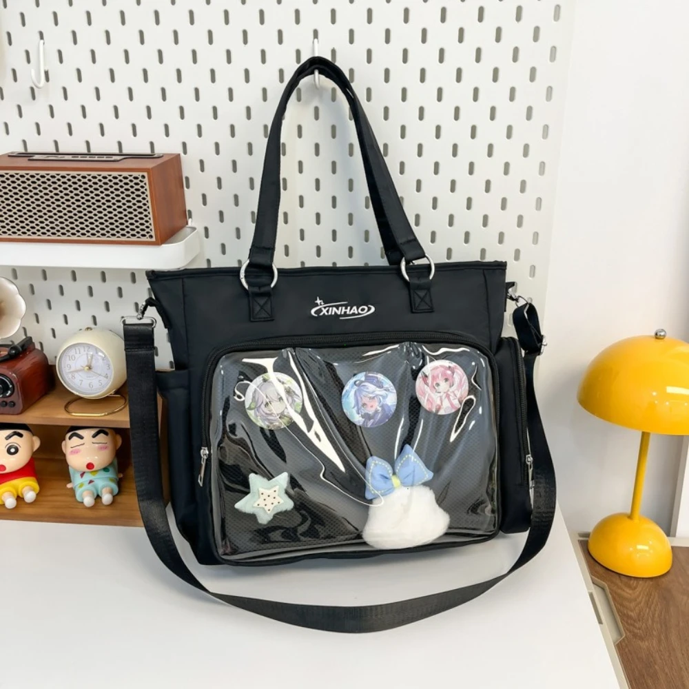 Transparent Japanese Blue Ita Bags Badge Display Kawaii Shoulder Bags Large Capacity Collage Student Backpacks Jk Uniform Bags