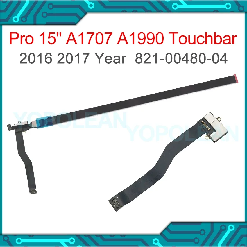 Original Tested For MacBook Pro Retina 15" A1707 A1990 Touchbar 821-00480-04 with Cable 2016 2017