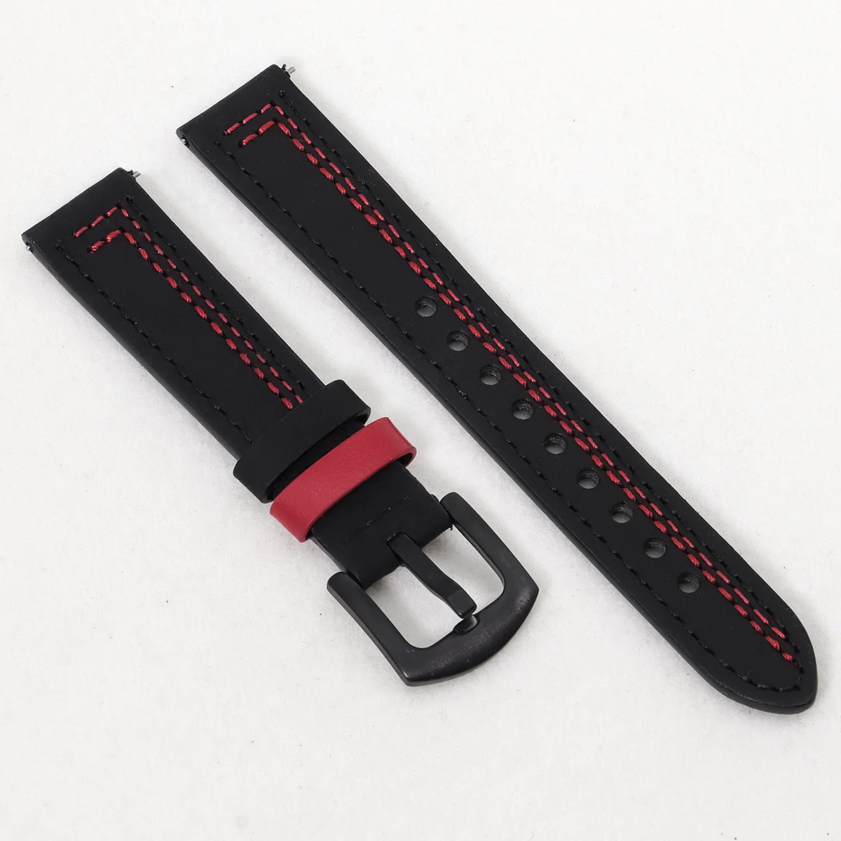 Premium Leather Watch Band - 20mm/22mm Sizes - Elegant Wrist Bracelet