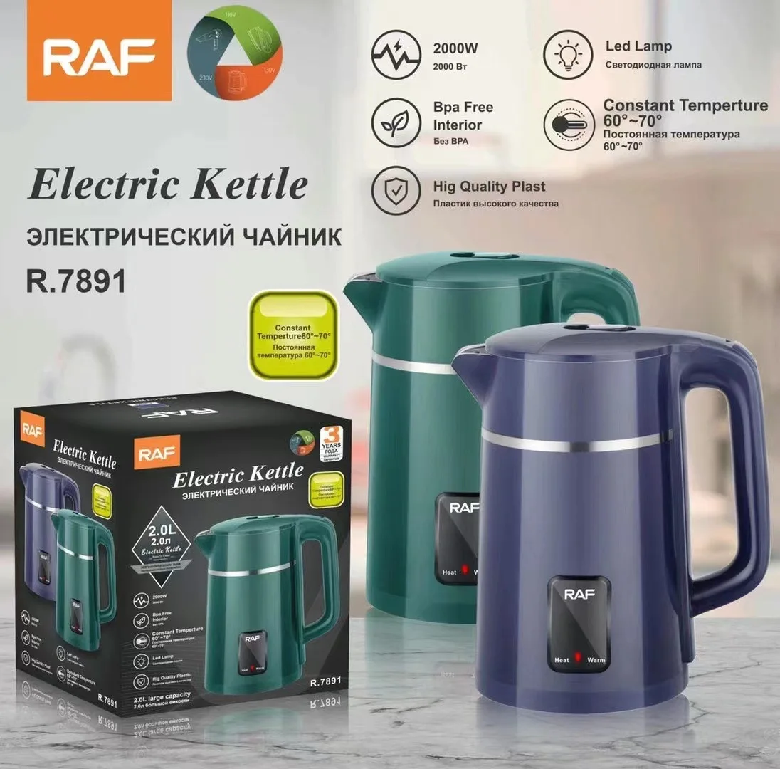 

Electric Kettle Tea Coffee Stainless Steel 2000W Smart Power Off Water Kettle Teapot 2L Electric Kettles Home