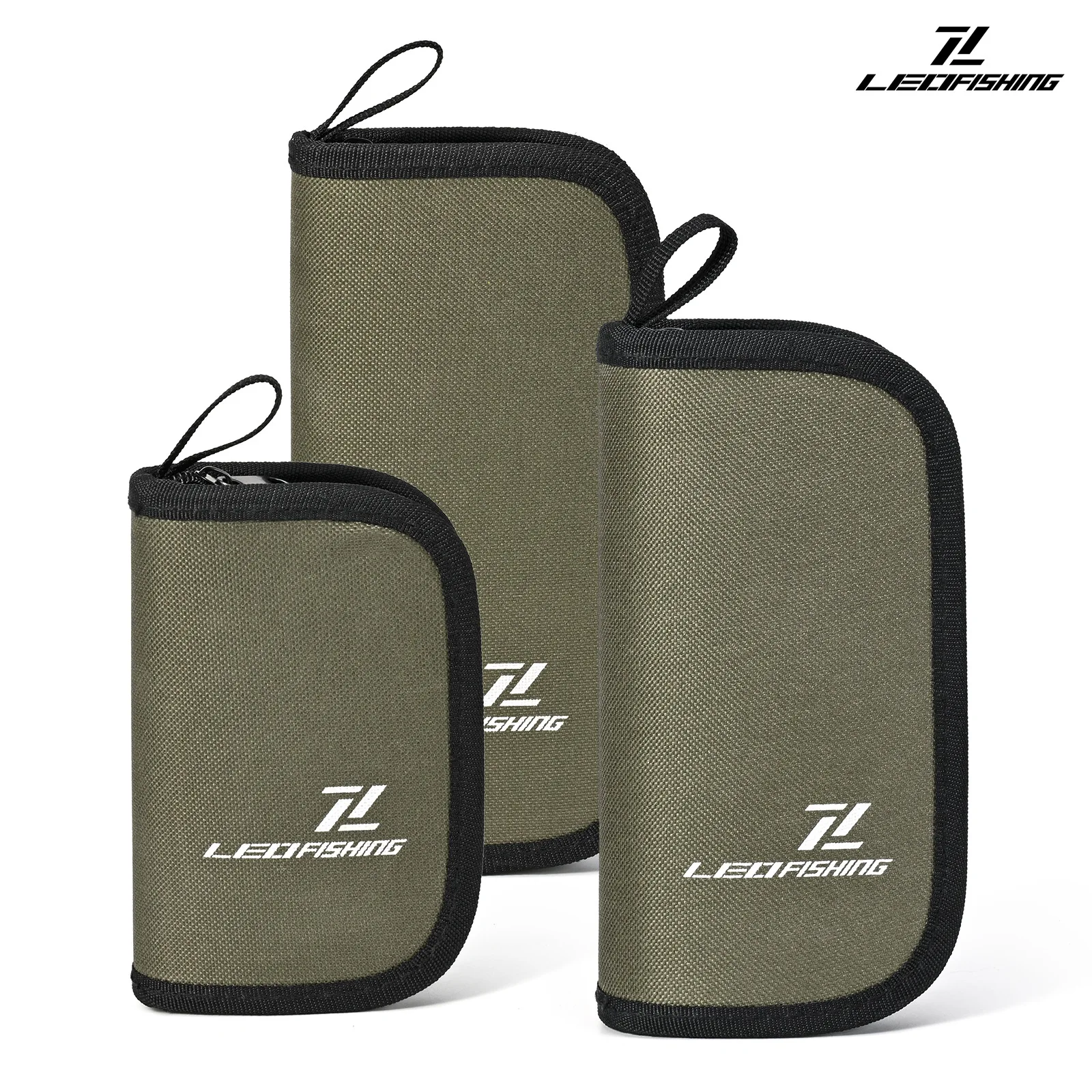 Porte-leurres spinner et cuillères avec fermeture - Portefeuille de rangement en nylon pour leurres de pêche