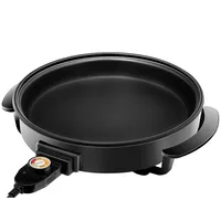 Electric Skillet 12 Inch Frying Pan with Non-Stick Coating, Temperature Control, Tempered Glass Lid, Cool-Touch Handles and Knob 2