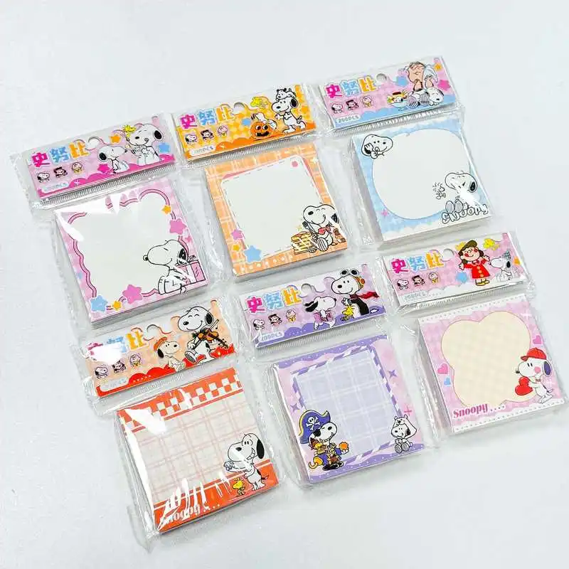 Cartoon Snoopy Sticky Notes 200 Sheets Thickened Easy Peel Self-Adhesive Memo Pad Notepad For School Office Student Supplies - 6