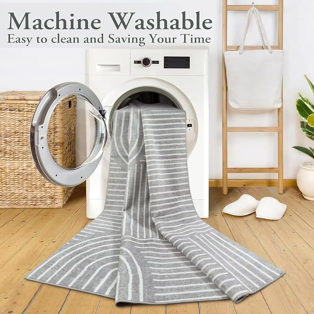 5×7 Soft Washable Ultra-Thin Abstract Rug 2