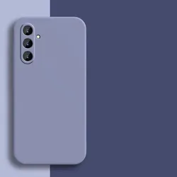 Square Silicone Soft Phone Case - Durable & Stylish Protection - Galaxy A18 (Gray)