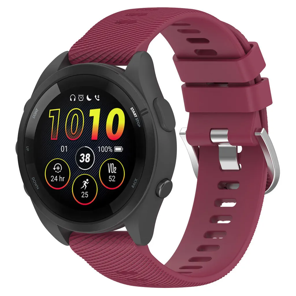Breathable Silicone Sports Watch Strap - 20mm