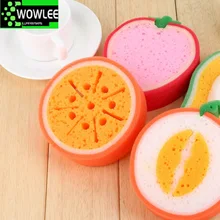 

Creative Sponge Kitchen Accessories Fruit Shape Washing Dishes Sponge Cleaning Dish Remove Stains Cleaning Supplies Bathroom Set