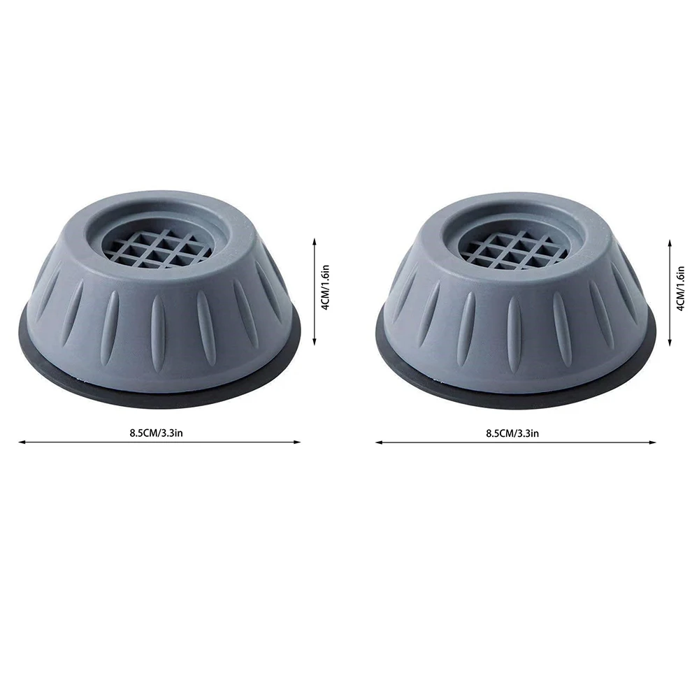 Coussinets de Pieds Anti-Vibration Polymères en Caoutchouc, Slipstop, Silencieux, Universel, Machine à Laver, Réfrigérateur, Meubles, macro, Support d'Amortisseurs 8