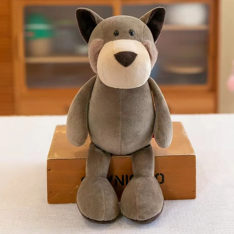 thumbnail image 1 of Juguetes de peluche de animales de la jungla Kawaii de 25 cm, animales del bosque, perro, cebra, elefante, león, zorro, jirafa, juguetes para niños, muñeco, regalo de cumpleaños, 1 of 5
