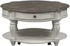Round Cocktail Table, W38 x D38 x H20, White 4