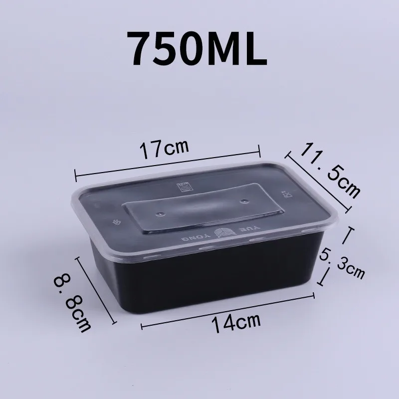 Description Picture 3 of itemDisposable Food Container Kitchen Refrigerator Storage Box Fruit Salad Sandwich Takeout Lunch Box with Lid Catering Supplies