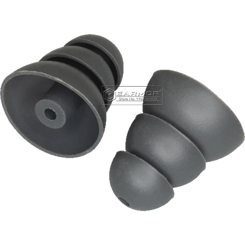 EARMOR M20 Tactical Headphones Silicone Replacement Earplug Accessories, Shooting Concha Sponge Earplug Accessories for M20/M20T 2