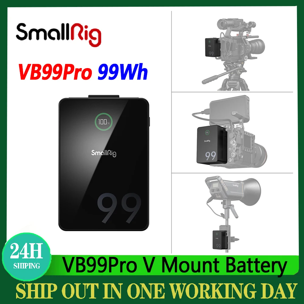 SmallRig-VB99Pro-99Wh-Mini-V-Mount-Battery-100W-Fast-Charging-3500mAh ...