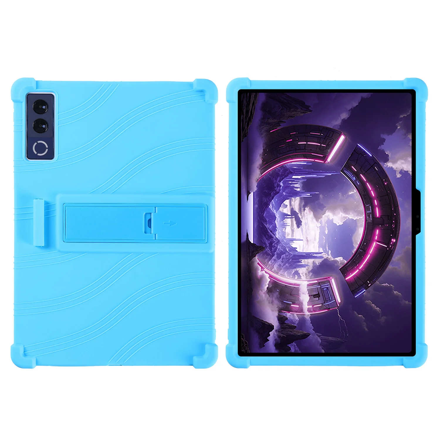 Durable Protective Adjustable Stand Case with Shock-Absorbing Silicone