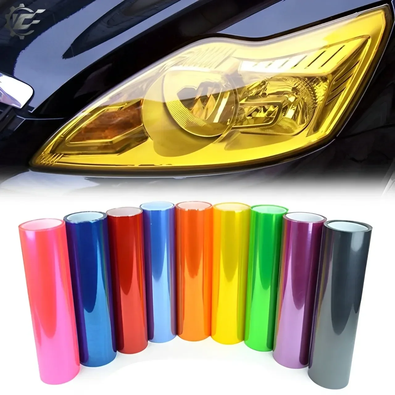 PVC Car Headlight Lamp Film Fog Lamp Sticker