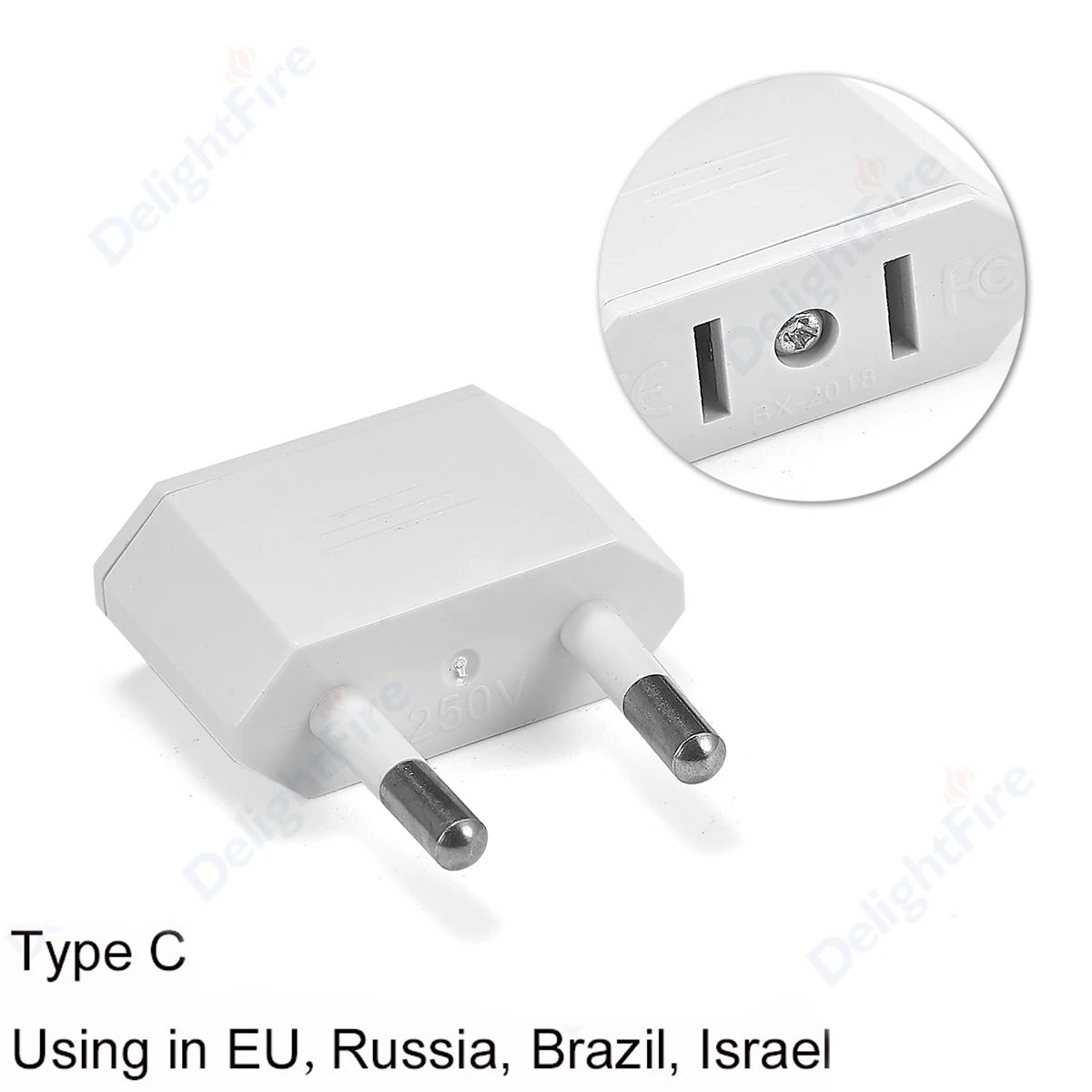 Adaptador De Enchufe Europeo De 1 Piezas, Toma De Corriente Europea, Kr,  Adaptador De Ue A Ee. Uu., Cargador Eléctrico, Convertidor De Ca De Japón  Cn Us - Enchufes Eléctricos - AliExpress