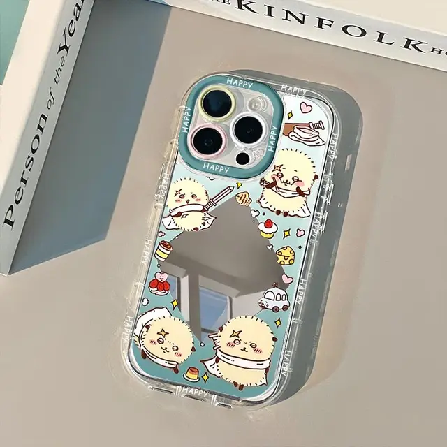 Chiikawa Mirror Collection Phone Case For iPhone 16 15 14 13 12 11 mini Pro Max X XR XSMAX 8 7 Plus Anti Fall Matte Back Cover - Image 2