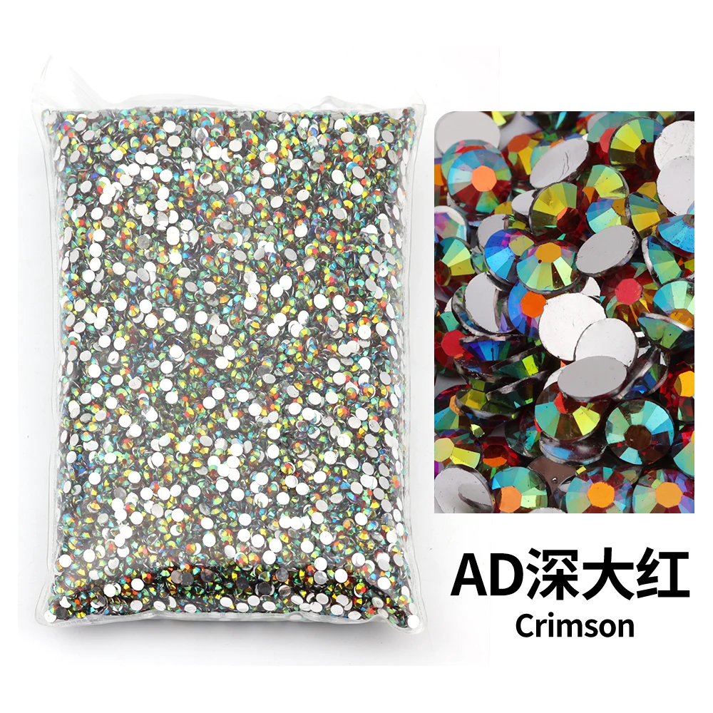 Variety Pack of Small Resin Rhinestones for Nail Art and DIY Crafts - Bulk Wholesale Flat Back Crystals