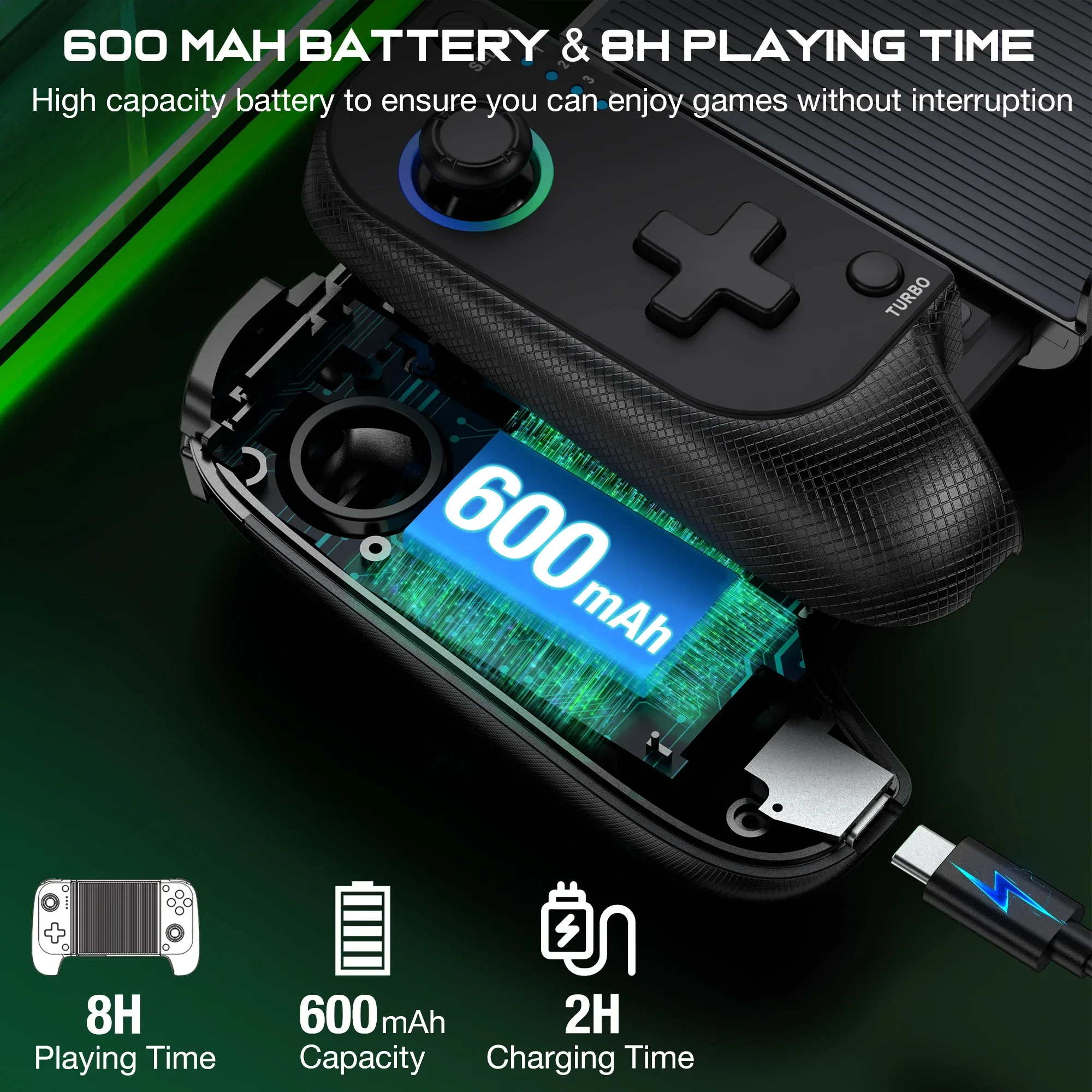 BEBONCOOL MC101 Ŭ ӿ RGB  Bluetooth  Xbox /ȵ̵/iOS ޴ ȭ Ȧ ȿ  е