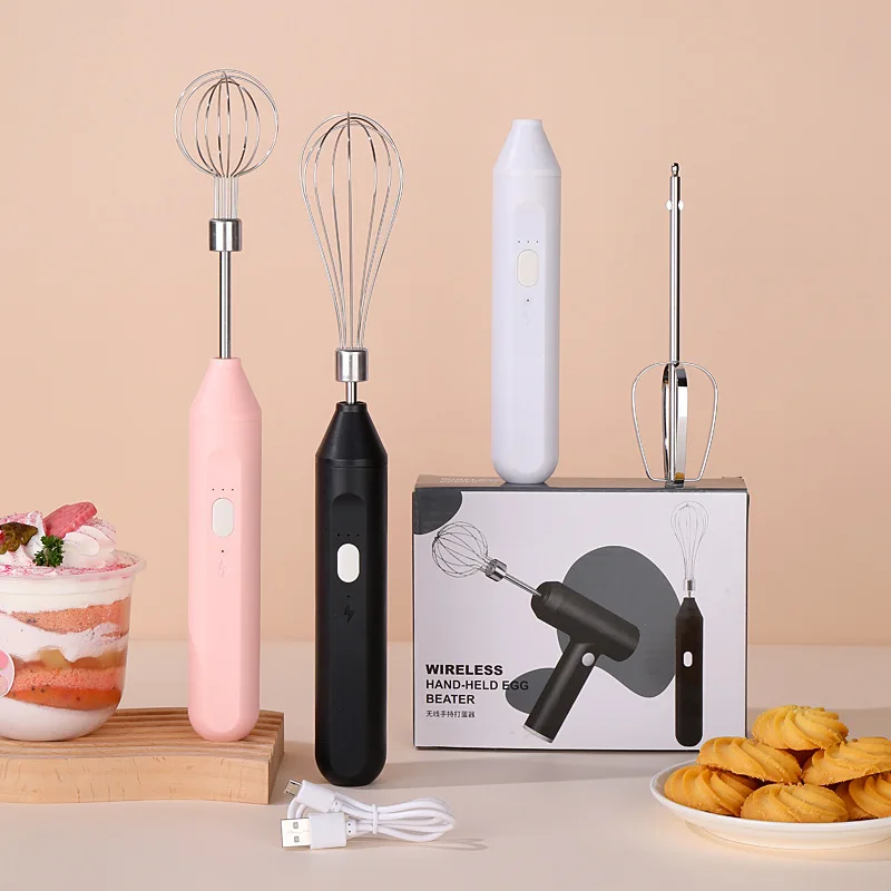 

Electric Milk Frother Handheld Egg Beater Coffee Milk Drink Egg Mixer Foamer Foamer Household Kitchen Cooking Tool