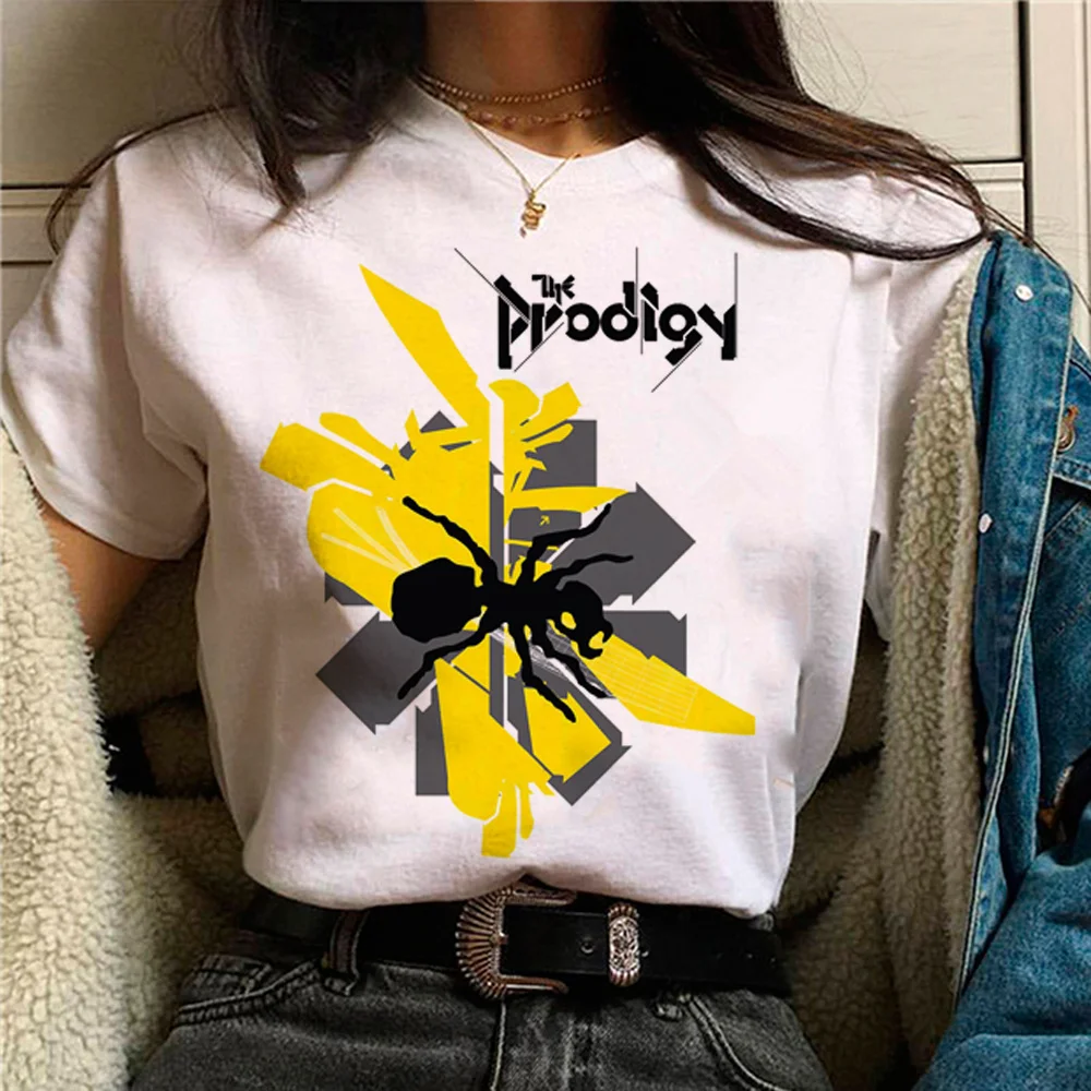 Prodigy Tee Donna Streetwear Graphic Manga Tshirt Femminile Giapponese 2000S Graphic Abbigliamento