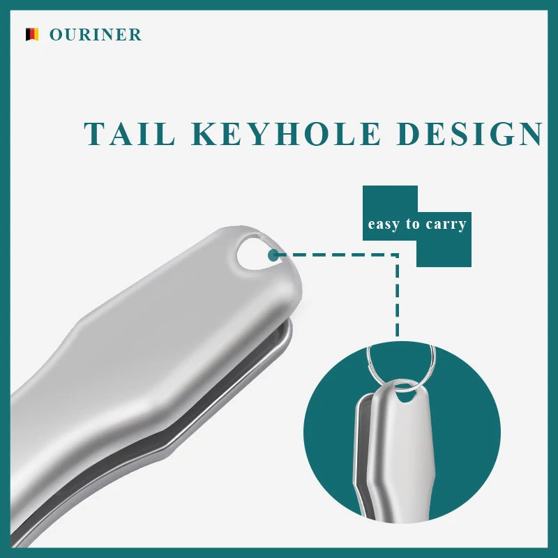 Stainless Steel Nail Clippers Wide Jaw Opening Manicure Fingernail Cutter Thick Hard Ingrown Toenail Scissors tools
