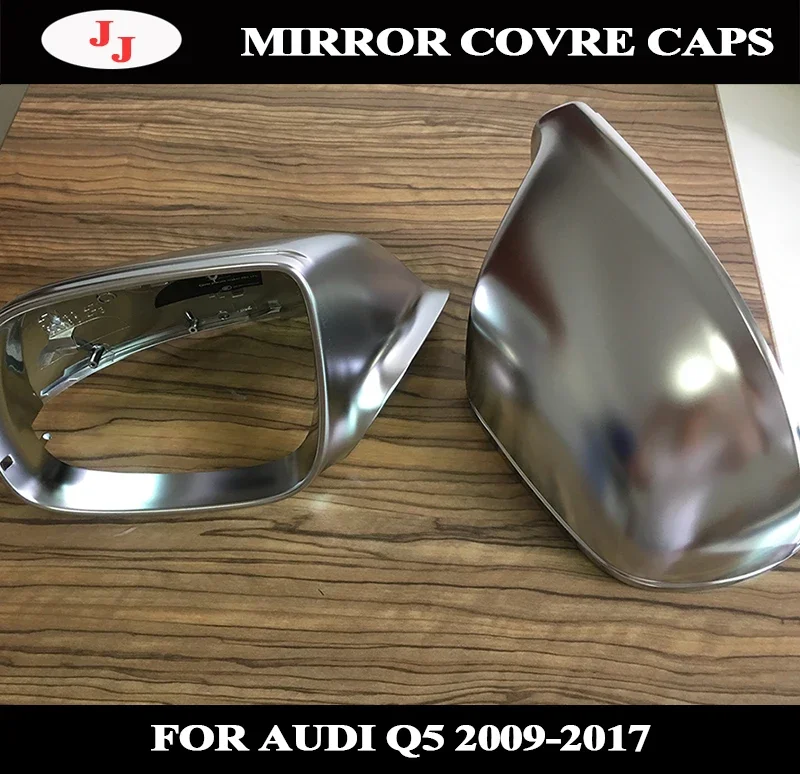 

Боковые зеркальные крышки для Audi Q5 8R Q7 4L SQ5 Chrome 2009 2010 2011 2012 2013 2014 2015 2016, матовые, серебристые