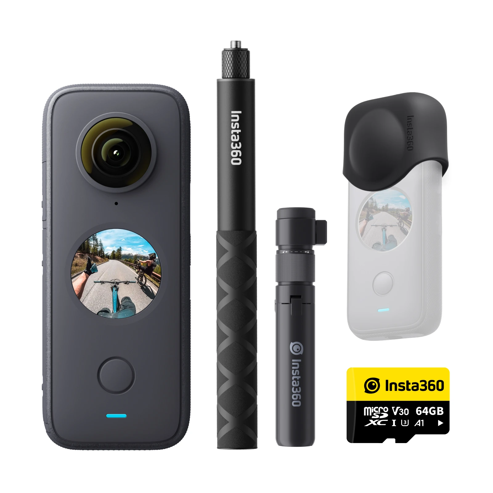 Insta360 ONE X2 um x2 esporte câmera de ação panorâmica insta 360 one x2  5.7k vídeo 10m à prova dwaterproof água flowstate estabilização 1630mah  câmera