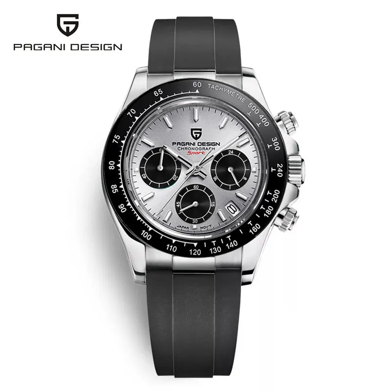 

PAGANI DESIGN Top Luxury Brand Men Watches 100M Waterproof Quartz Wristwatch Sport Chronograph AR Sapphire mirror VK63 All Steel