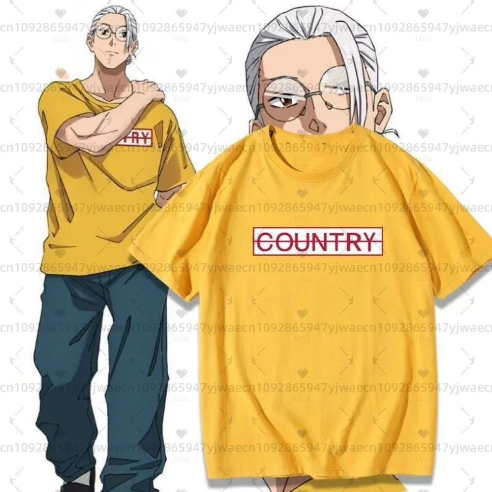 Herren Cosplay Anime Sakamoto Days T-Shirts Cos Kostüm Sakamoto Tarou T-Shirt Übergroßes Kurzarm Retro Oberteil für Männer und Frauen