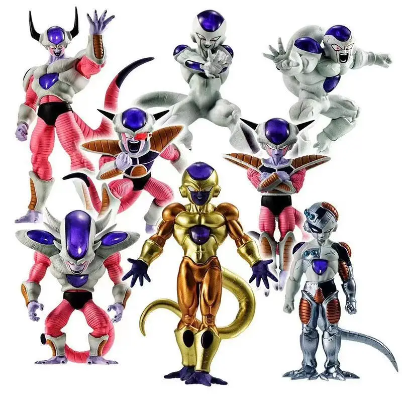 In Magazzino Dragon Ball Super 8Pcs Frieza Figure Freezer Dbz Anime Figure Gk Figurine Statua In Pvc Modello Da Collezione Decorazione Giocattoli
