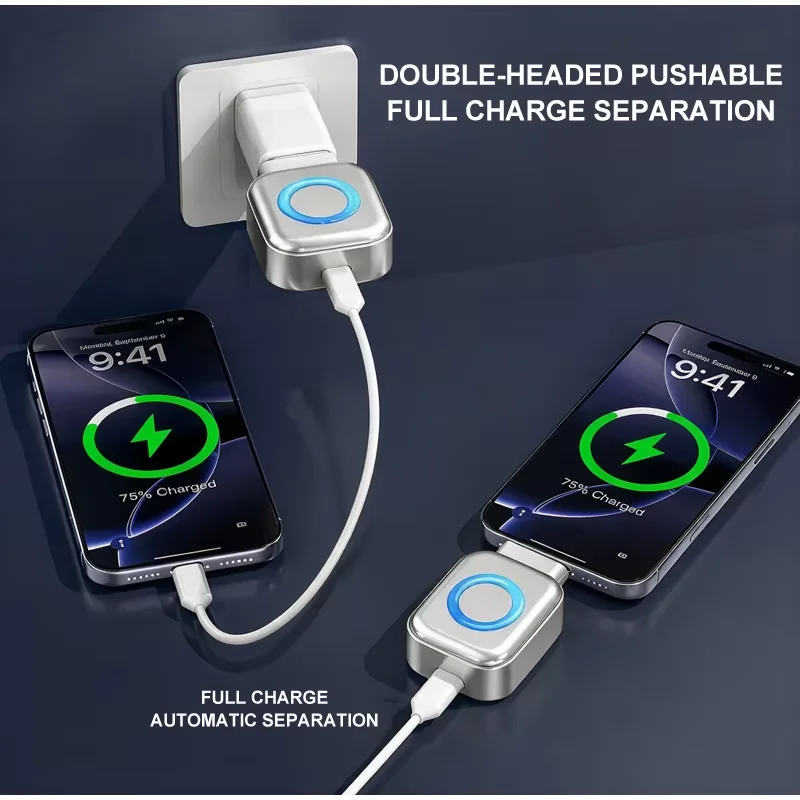 KEBIDUMEI 140W Type-C 충전 어댑터 범용 분리기 안전한 밤새 충전을 위한 과충전 방지 스마트 자동 충전 중단 기능
