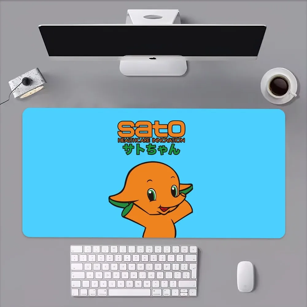 Cartoon Sato Chan Cute Mouse Pad Computer Laptop Gaming Office Wrist Guard Non Slip Keyboard Pad 4