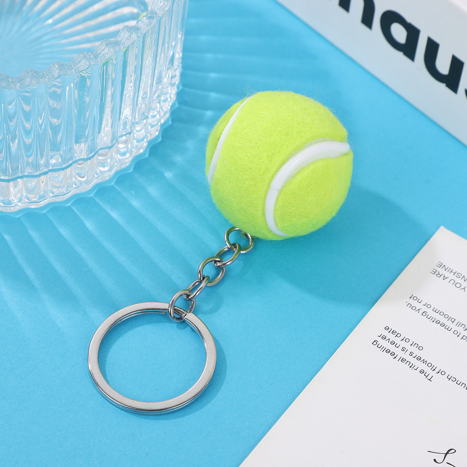 European Volleyball Plush Souvenir Keychain Match Fan Souvenir Keychain Phone Accessories Fashion Football Tennis Sports Pendant